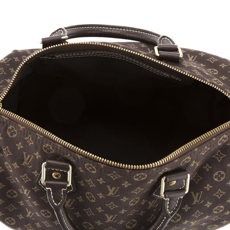 Louis Vuitton Brown Monogram Mini Lin Speedy 30 Bag (Pre Owned) – LuxeDH