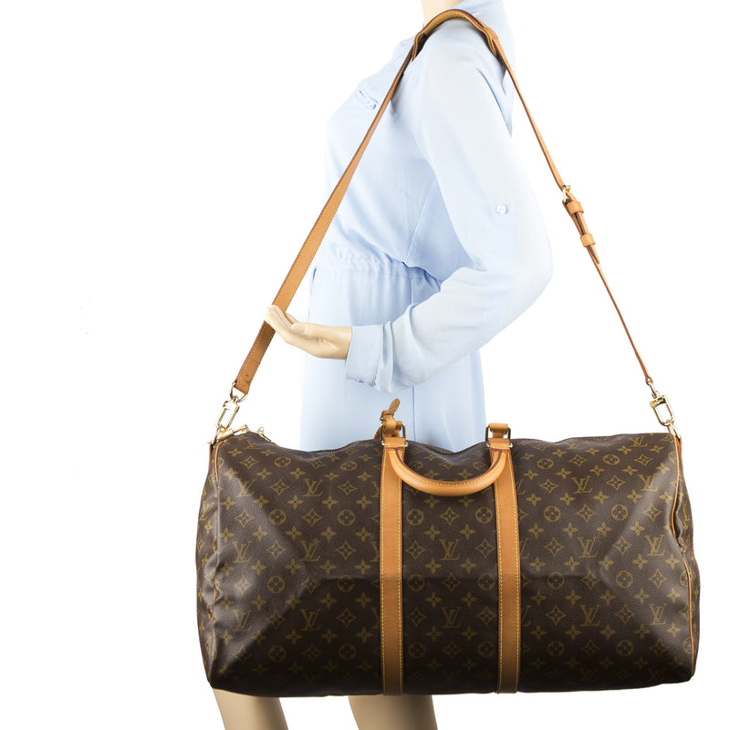 Louis Vuitton Monogram Keepall Bandouliere 55 Bag (Pre Owned) – LuxeDH