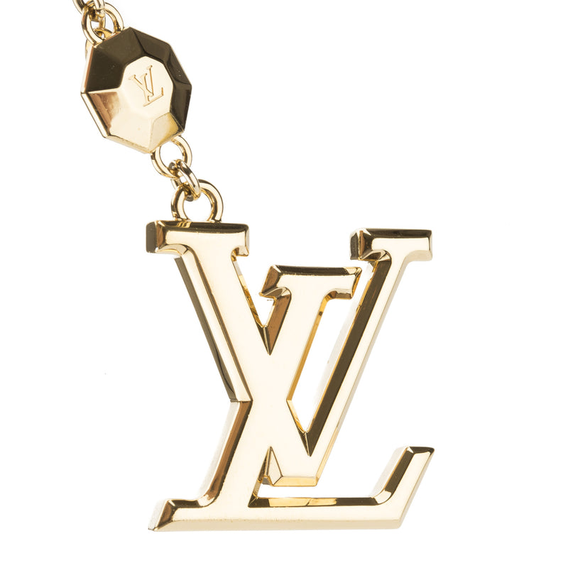 Louis Vuitton Gold LV Facettes Bag Charm and Key Holder (Pre Owned) – LuxeDH