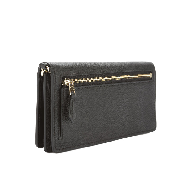 Coach Black Pebble Leather Slim Wallet (New with Tags) – LuxeDH