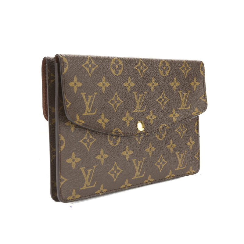 Louis Vuitton Monogram Double Pochette Rabat Clutch Bag (Pre Owned) – LuxeDH