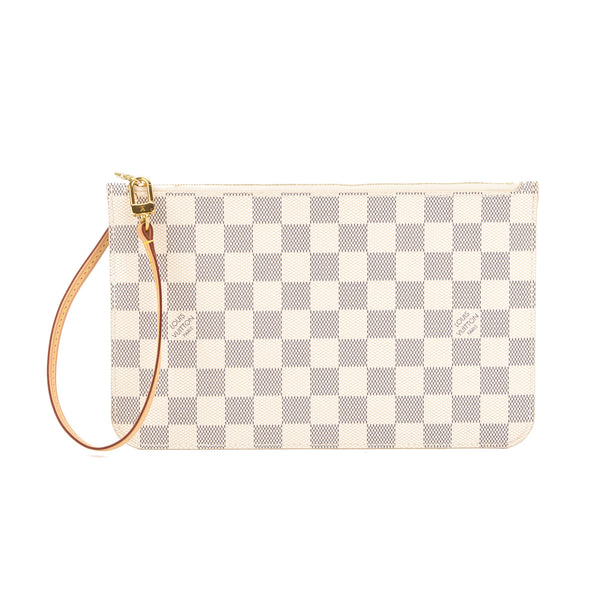 Louis Vuitton Damier Azur Neverfull Pochette Purse Clutch (Pre Owned) - 3345014 | LuxeDH