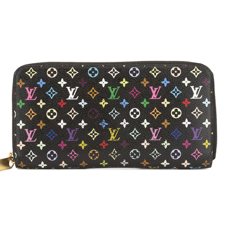 Louis Vuitton Black Monogram Multicolore Zippy Long Wallet (Pre Owned) – LuxeDH