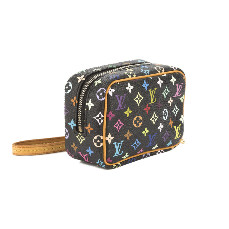 Louis Vuitton Black Monogram Multicolore Trousse Wapiti Mini Pochette – LuxeDH