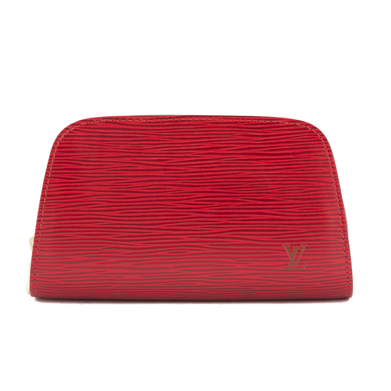Louis Vuitton Red Epi Leather Dauphine PM Cosmetic Pouch (Pre Owned) – LuxeDH