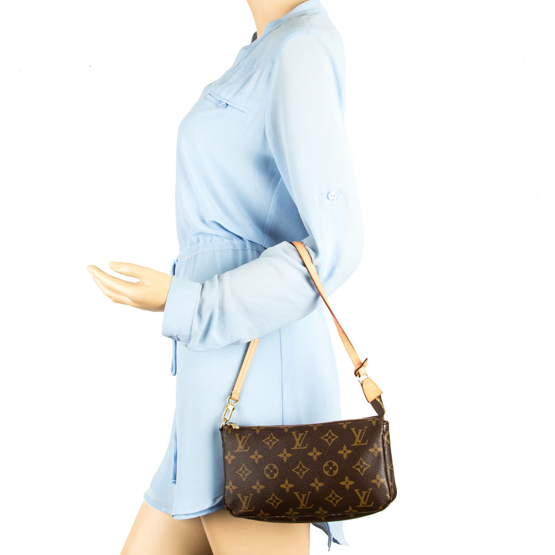 Louis Vuitton Monogram Pochette Accessoires Long Strap Bag (Pre Owned) – LuxeDH