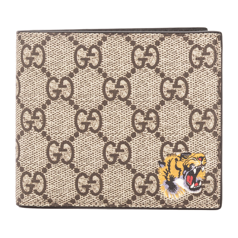 Gucci GG Supreme Canvas Tiger Print Wallet (New with Tags) – LuxeDH