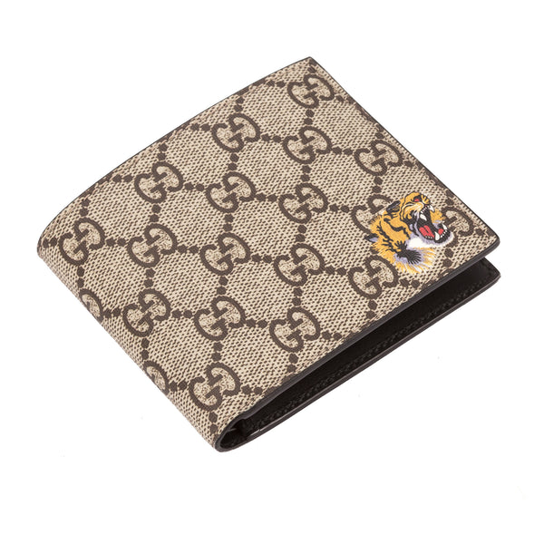 Gucci GG Supreme Canvas Tiger Print Wallet (New with Tags) – LuxeDH