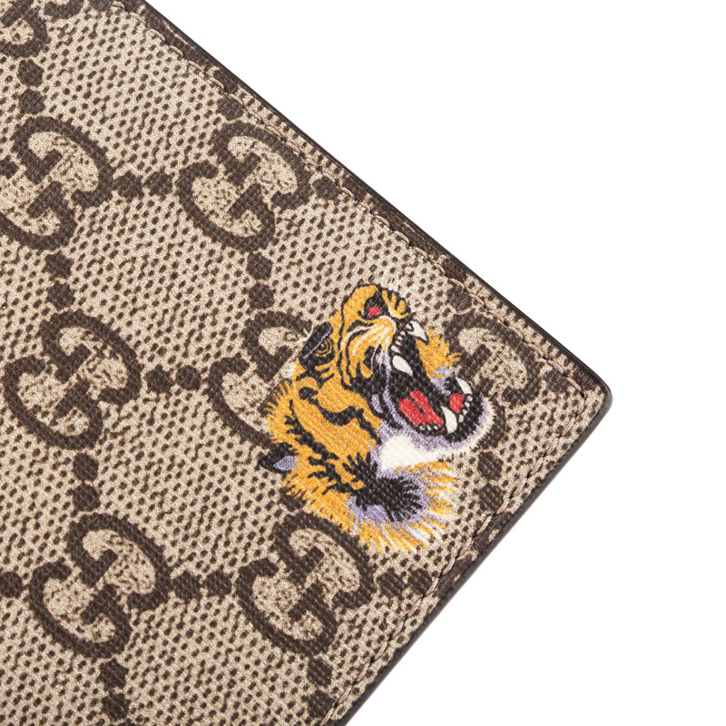 Gucci GG Supreme Canvas Tiger Print Wallet (New with Tags) – LuxeDH