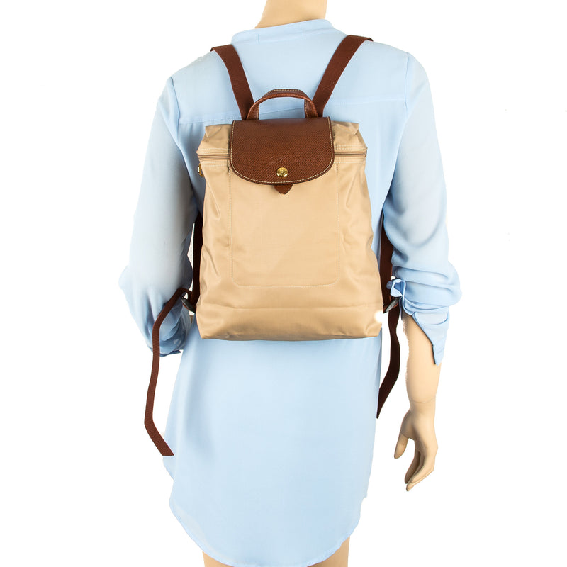 longchamp backpack tan