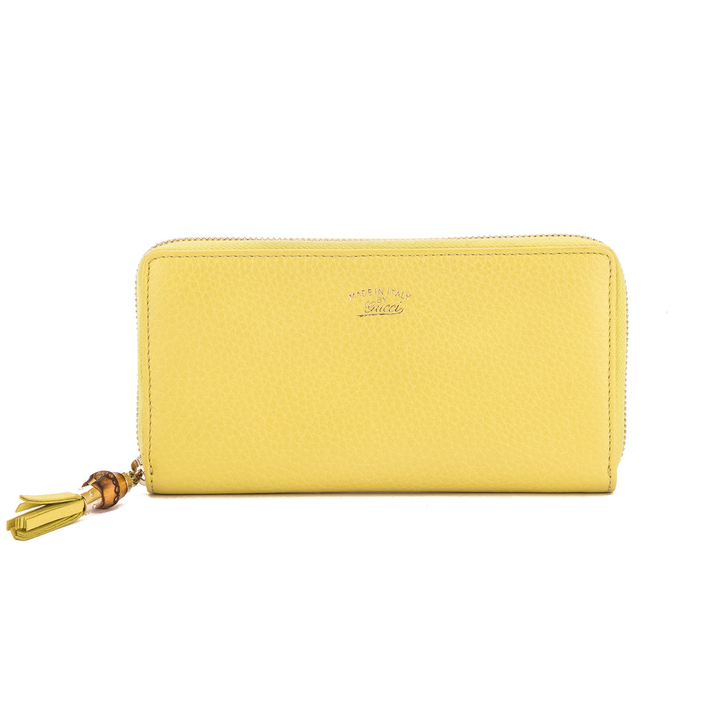 gucci wallet yellow