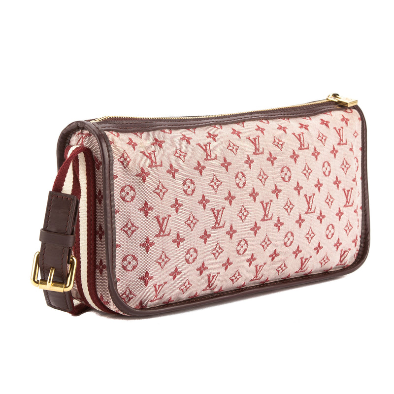 Louis Vuitton Cerise Monogram Mini Lin Canvas Pochette Kathleen Bag (P – LuxeDH