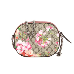 gucci blooms gg supreme mini chain bag