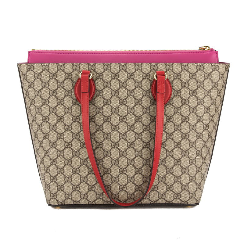 pink and red gucci bag