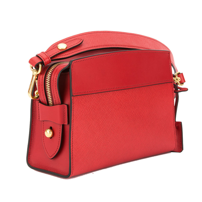 Prada Red Saffiano Leather Camera Bag (New with Tags) – LuxeDH