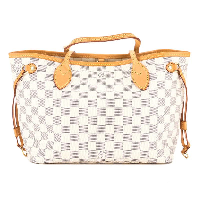 Louis Vuitton Damier Azur Canvas Neverfull PM Bag (Pre Owned) – LuxeDH