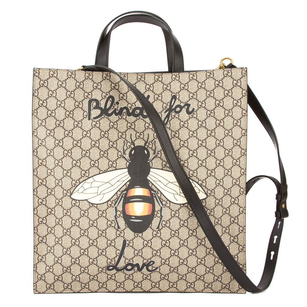 bee print soft gg supreme tote