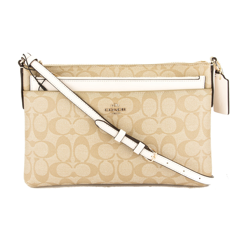 coach east west crossbody with pop up pouch