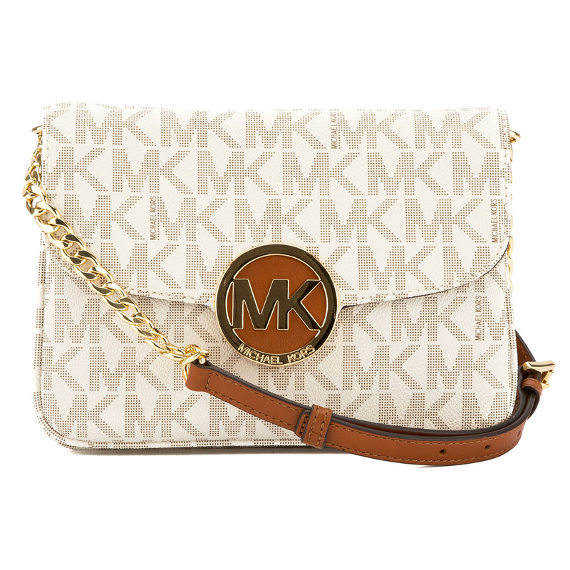 michael kors large gusset crossbody bag gold tone hardware