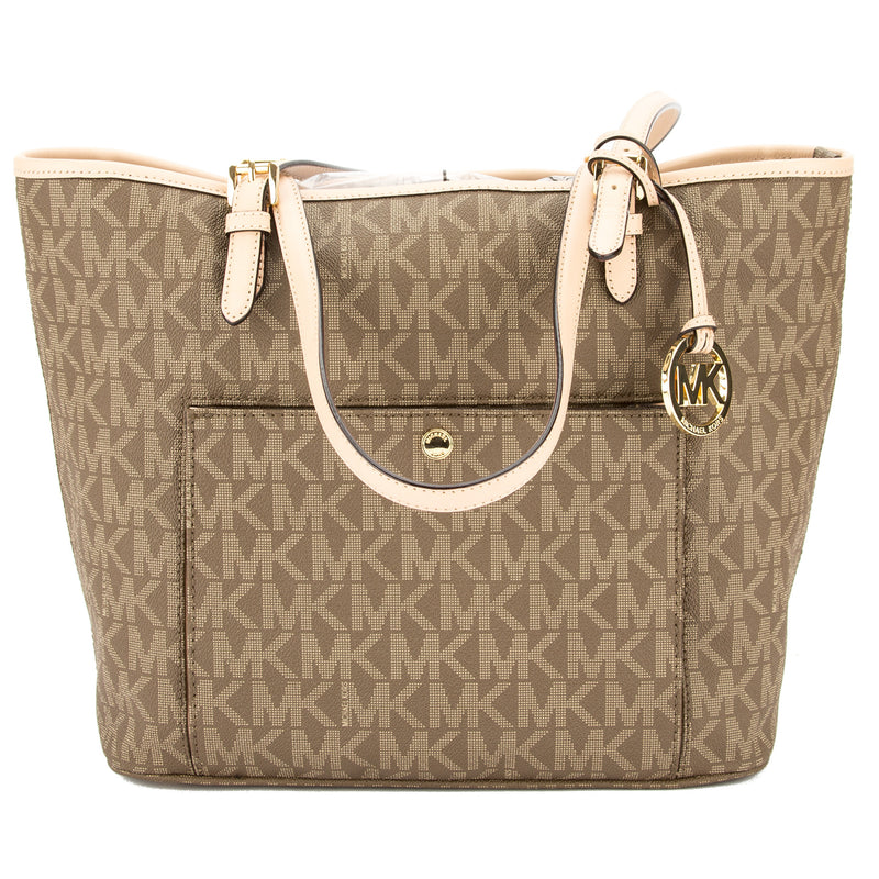 michael kors jet set medium top zip tote