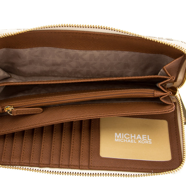 michael kors continental jet set wallet