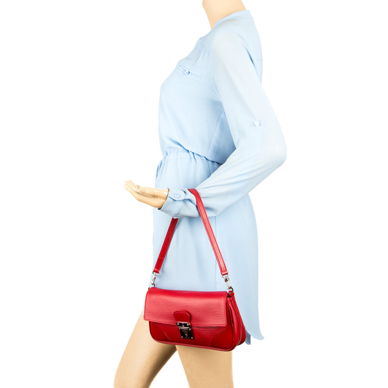 Louis Vuitton Red Epi Leather Pochette Segur Bag (Pre Owned) – LuxeDH