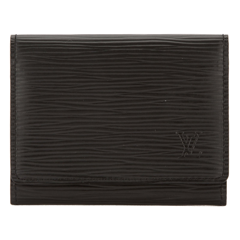 Louis Vuitton Noir Epi Leather Business Card Holder (Pre Owned) – LuxeDH