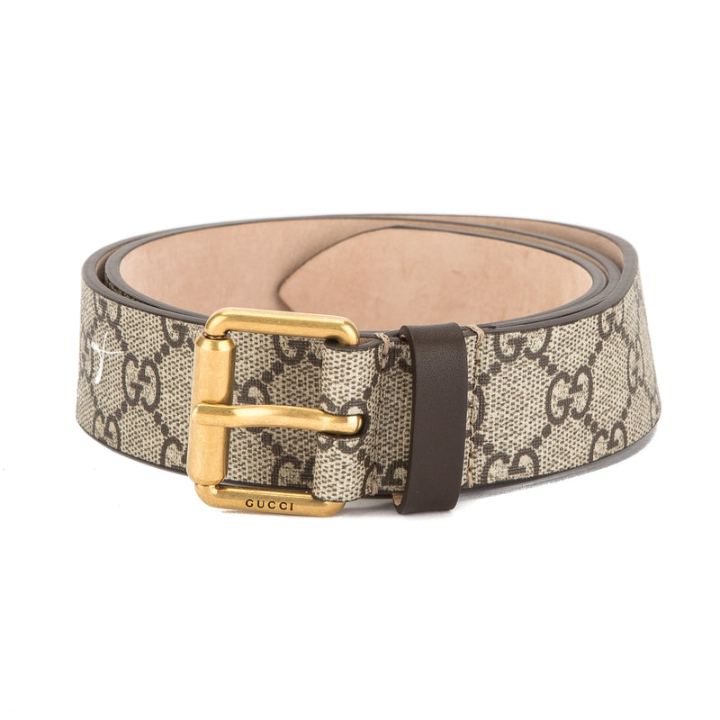 Gucci GG Supreme Canvas Snake Print Belt (New with Tags) – LuxeDH