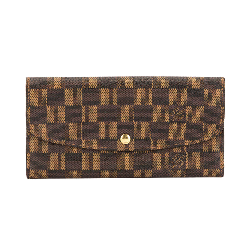 Louis Vuitton Damier Ebene Canvas Portefeuille Emilie Wallet (Pre Owne – LuxeDH