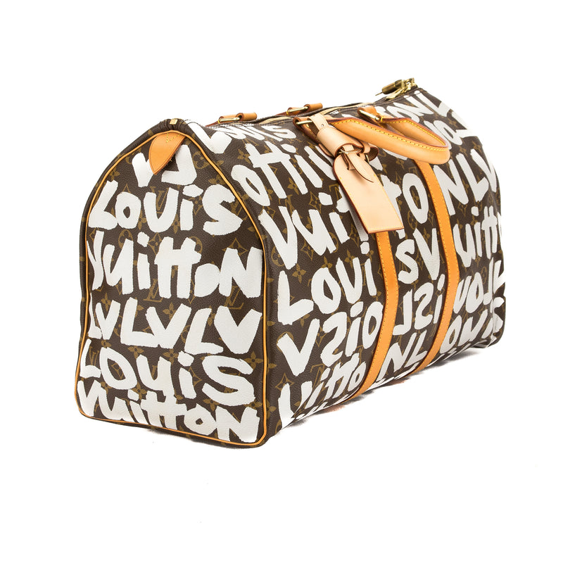 Louis Vuitton Monogram Canvas Stephen Sprouse Graffiti Keepall 50 Bag – LuxeDH