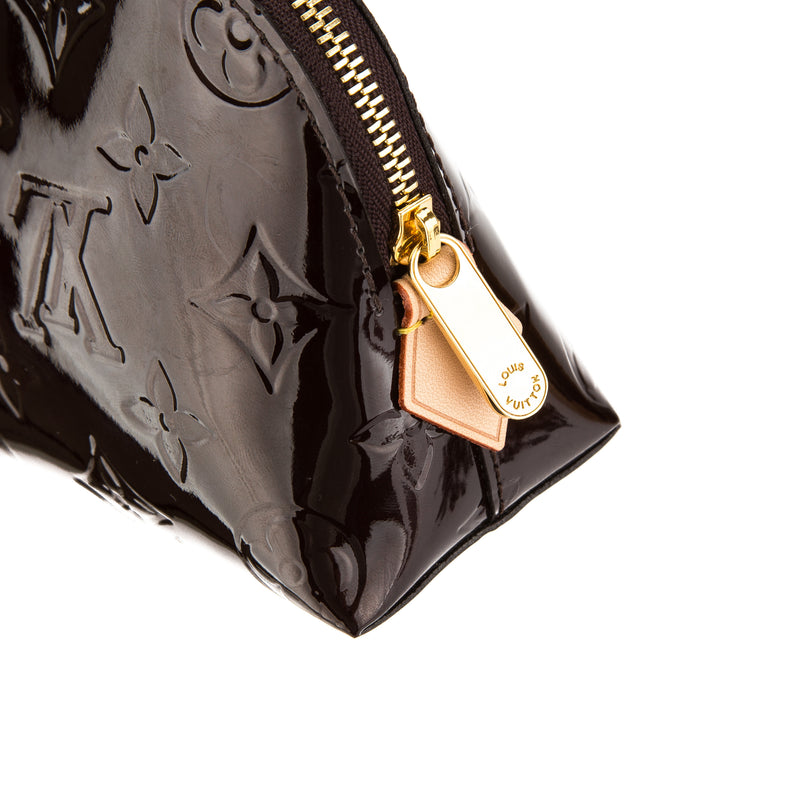 LOUIS VUITTON Authentic Women's Houston Tote Bag Vernis Monogram Black  Leather