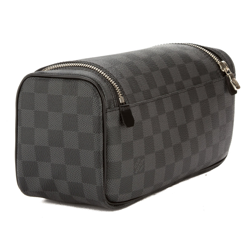 Louis Vuitton Dopp Kit Toilet Pouch Graphite Damier Graphite