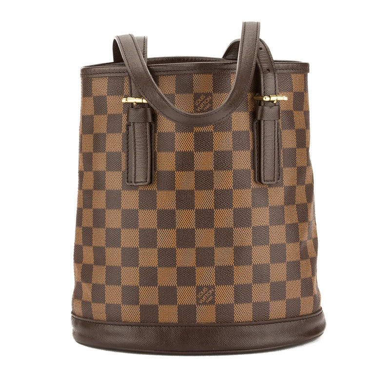 Louis Vuitton Damier Ebene Canvas Marais Bucket Bag (Pre Owned) – LuxeDH