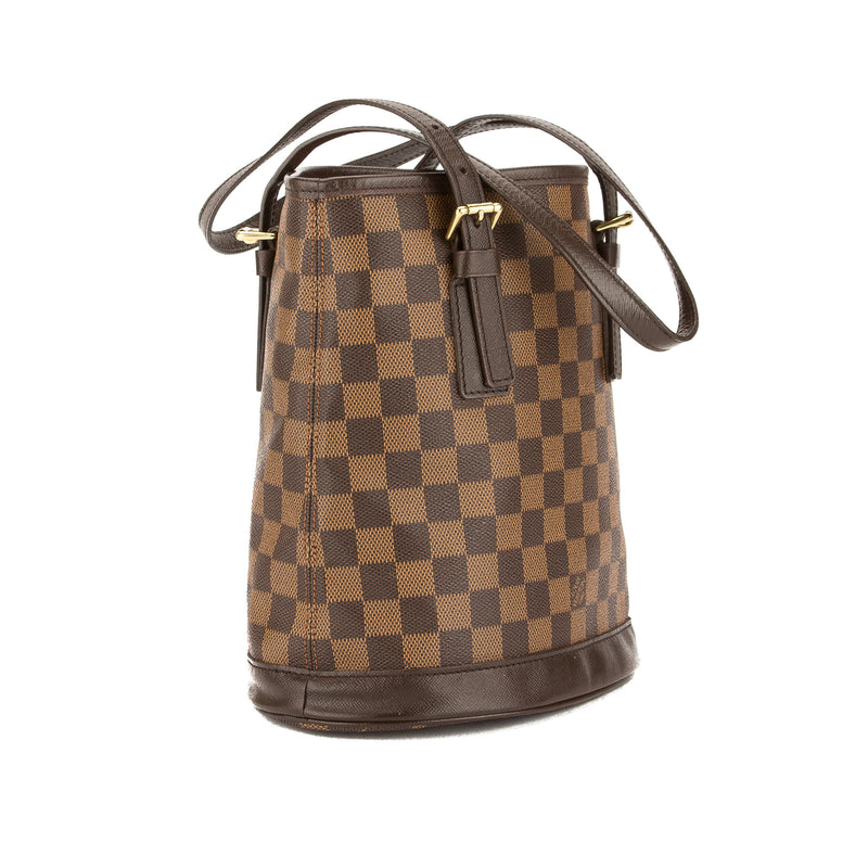 Vintage Louis Vuitton Damier Ebene Marais Coated Canvas Bucket Bag