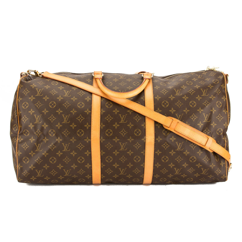 Pre-Owned Louis Vuitton Brown Keepall 60 Bandouliere 