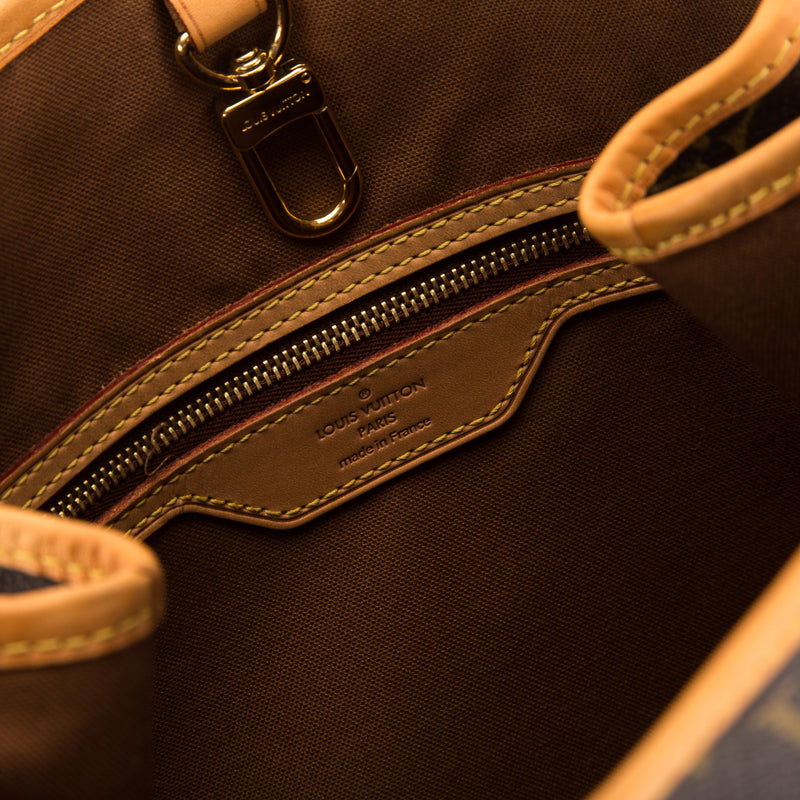Louis Vuitton Batignolles Vertical Brown Canvas Shoulder Bag (Pre-Owne
