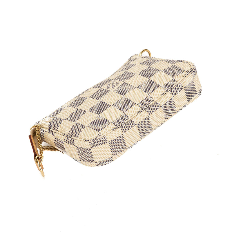 Louis Vuitton Damier Azur Canvas Mini Pochette Accessoires Bag (Pre Ow – LuxeDH