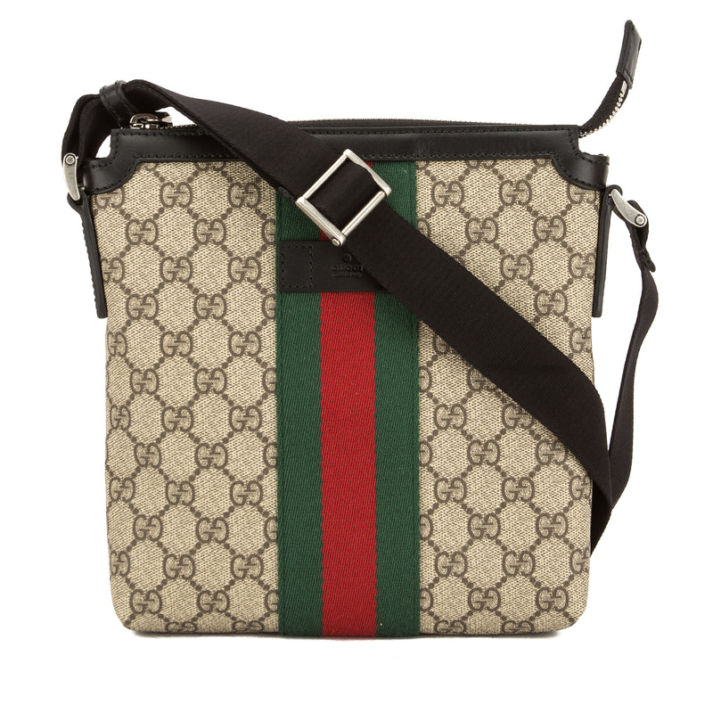 Gucci GG Supreme Canvas Web Messenger Bag (New with Tags) – LuxeDH