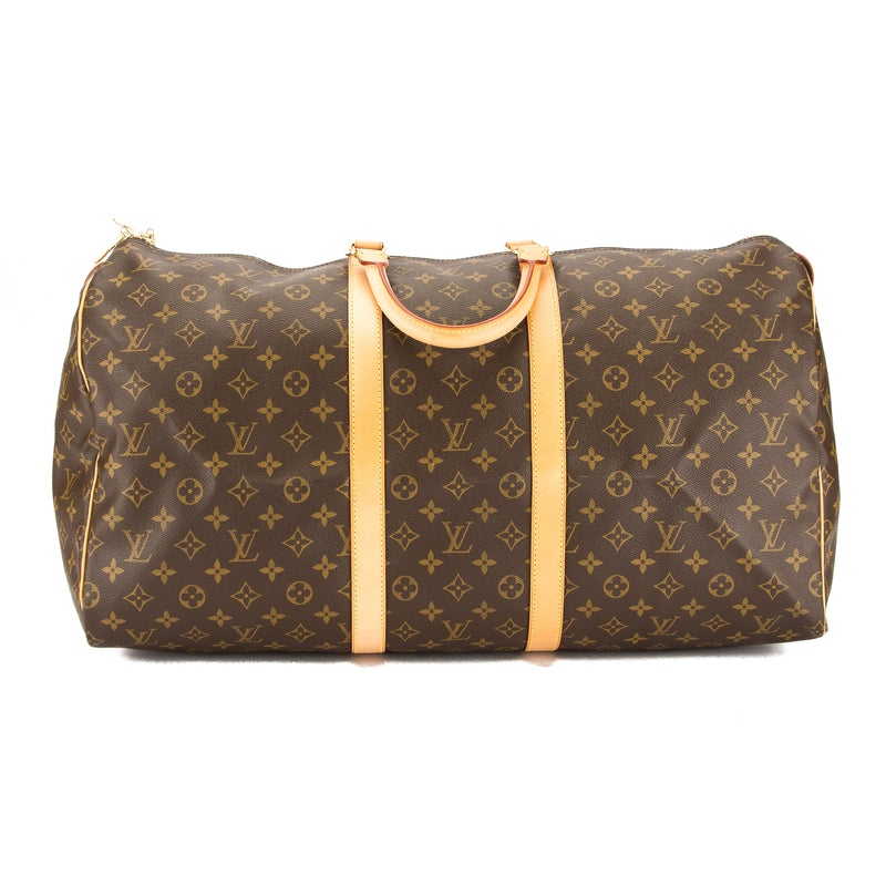 LOUIS VUITTON Monogram Keepall 55 Boston Bag