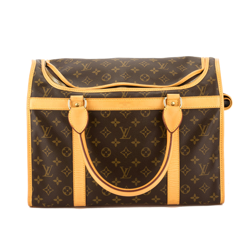 LOUIS VUITTON Sac Chien 50 Monogram Canvas Dog Carrier