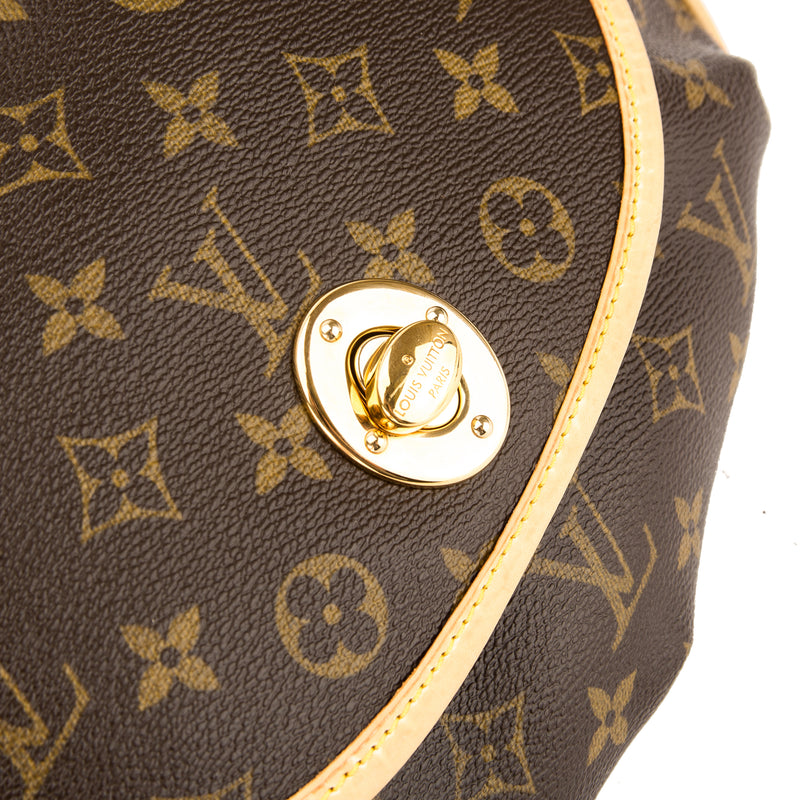 Louis Vuitton Tulum Brown Canvas Shoulder Bag (Pre-Owned)