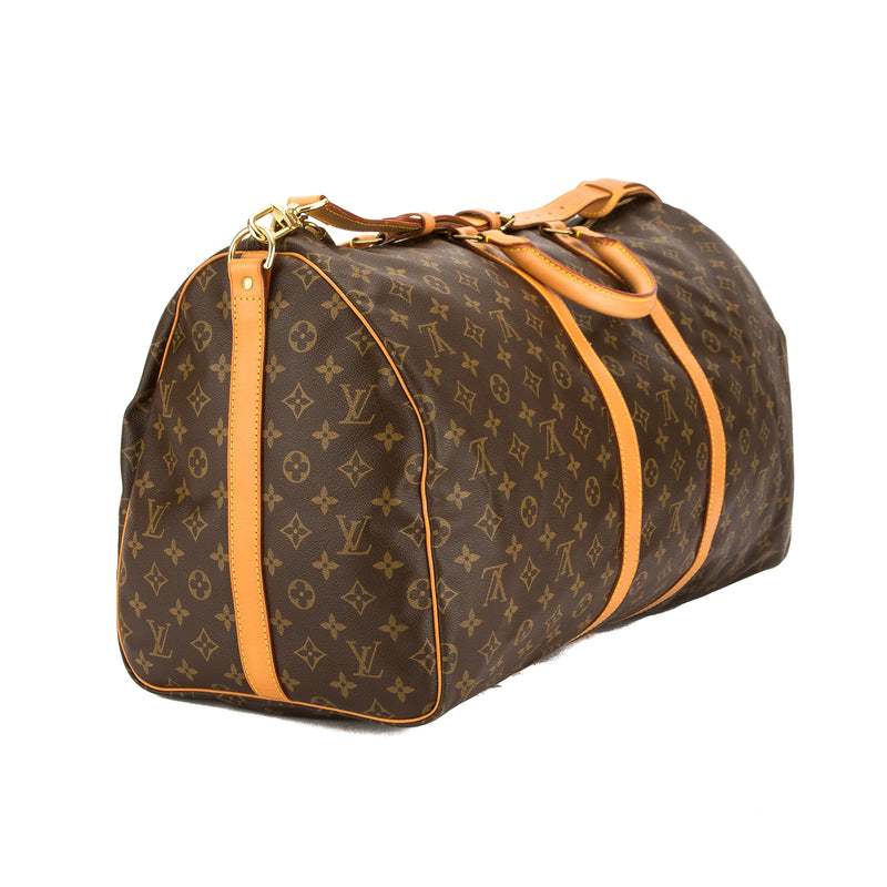 Louis Vuitton Monogram Canvas Keepall Bandouliere 55 Bag (Pre Owned) – LuxeDH
