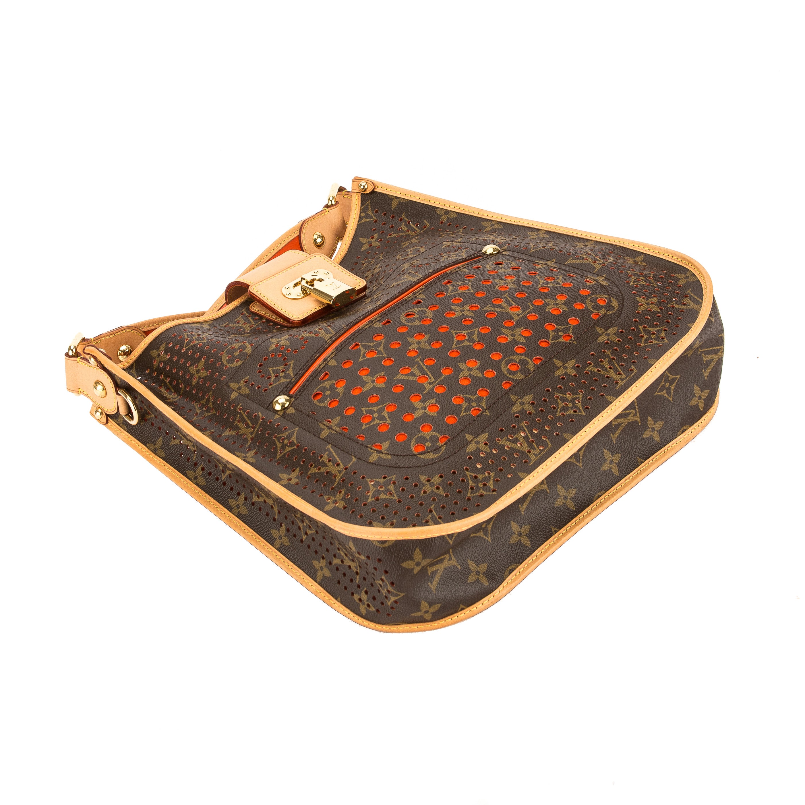 Louis Vuitton Monogram Perforated Musette Green Crossbody Bag at