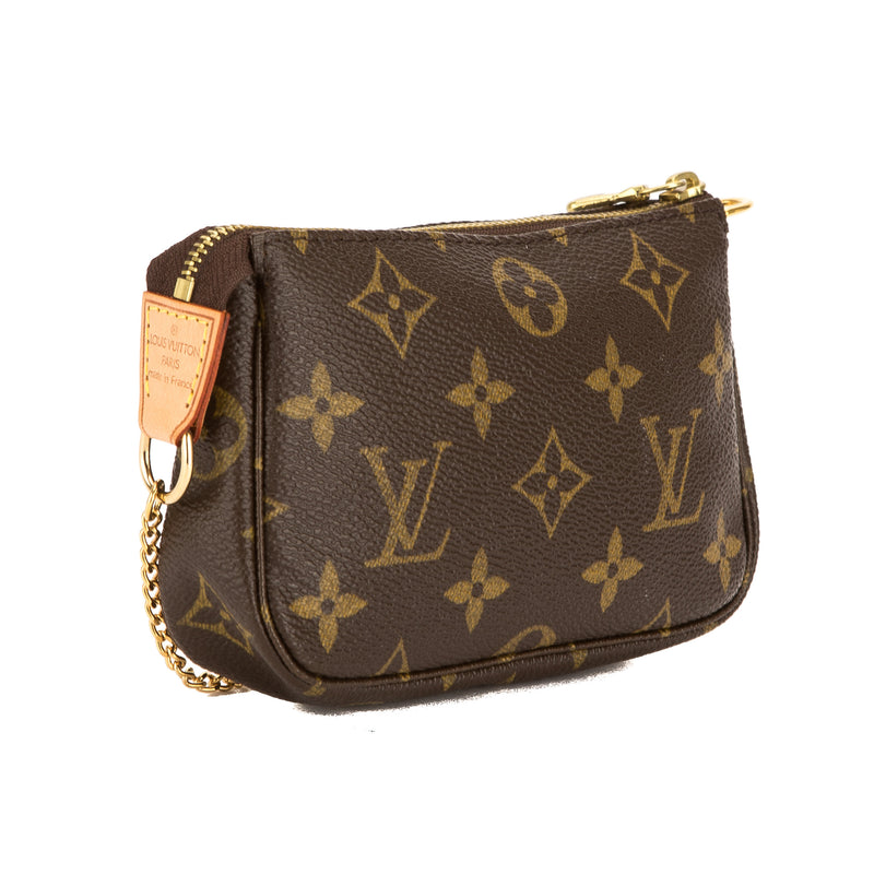 Louis Vuitton Monogram Perforated Coated Canvas Pochette Accessoires Bag