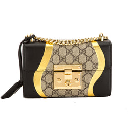 black and gold gucci bag