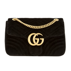 gucci black velvet marmont