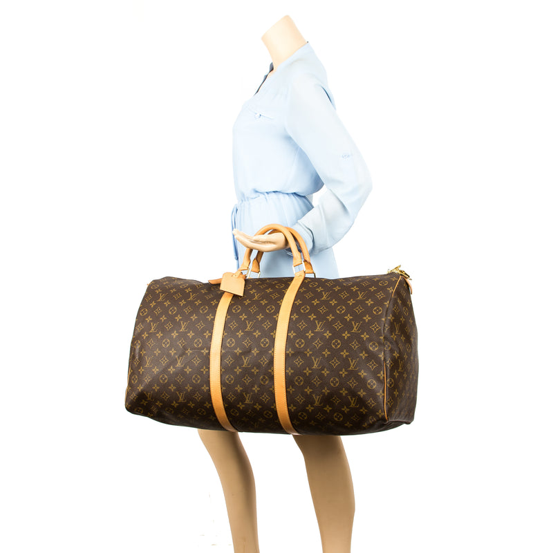 Louis Vuitton Monogram Canvas Keepall 60 Bag (Pre Owned) – LuxeDH