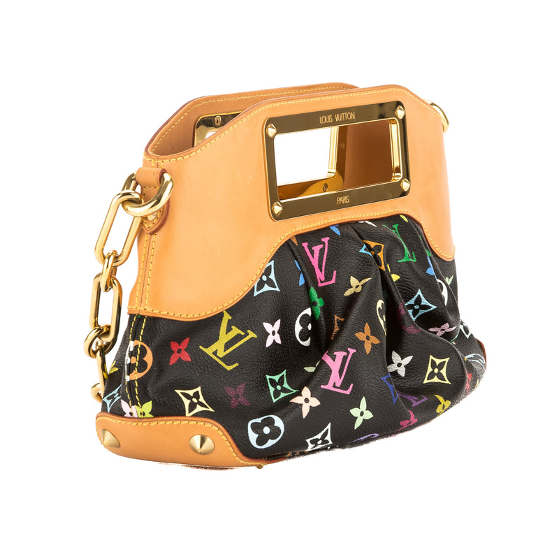 Louis Vuitton Black Monogram Canvas Multicolore Judy PM Bag (Pre Owned – LuxeDH