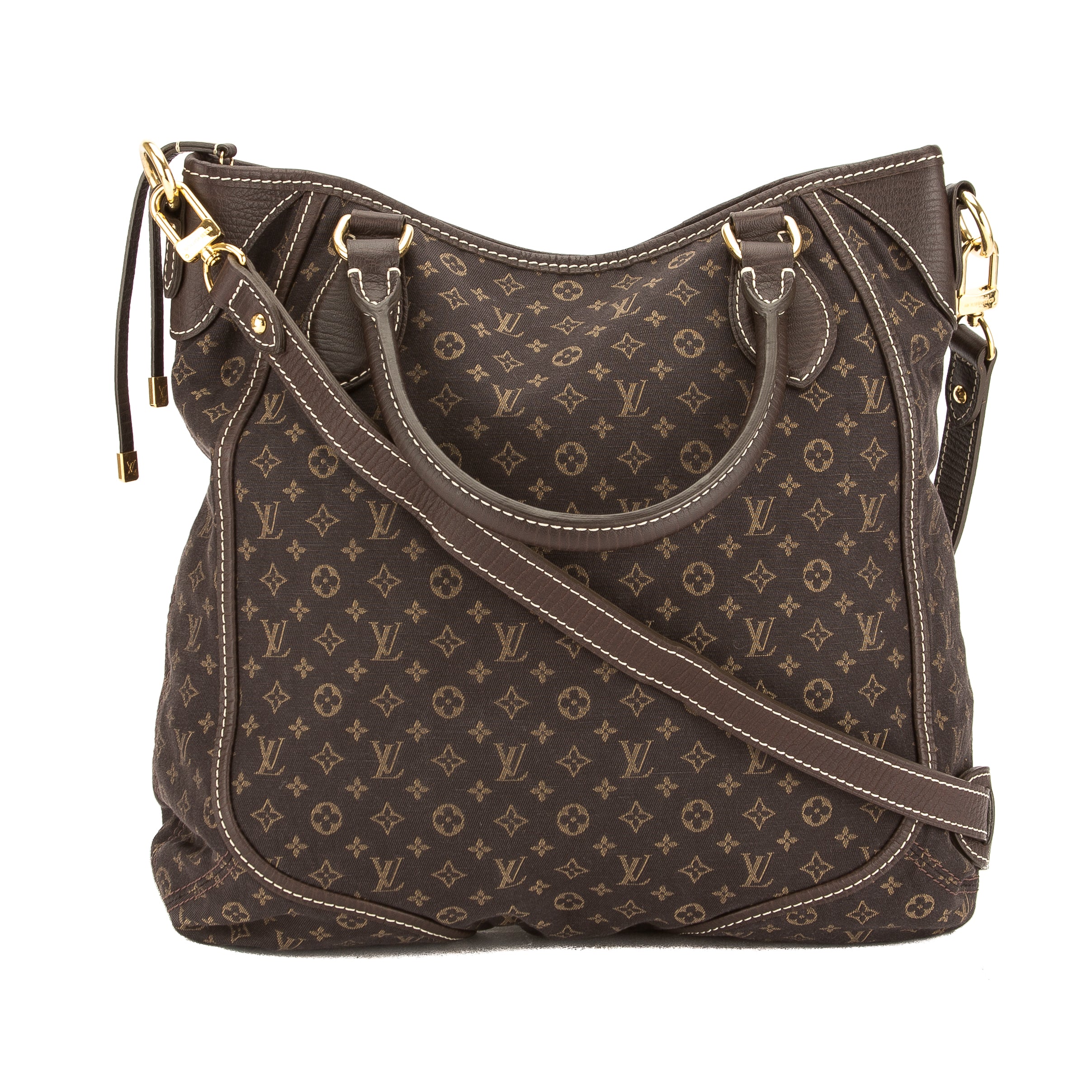 Louis Vuitton Ebene Monogram Mini Lin Canvas Besace Angele Bag (Pre Owned) | eBay