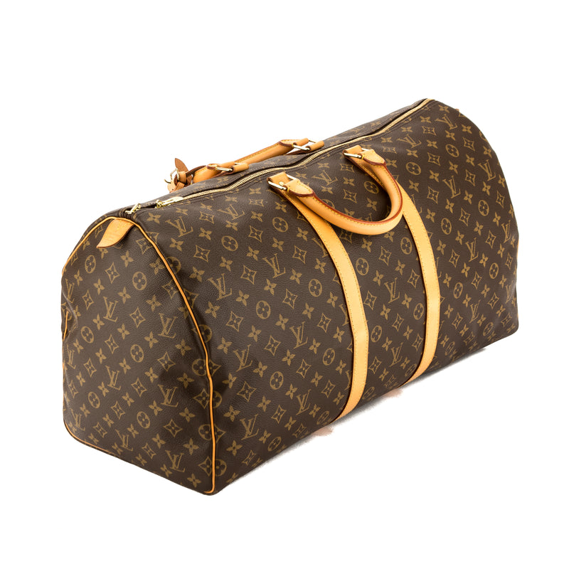 Louis Vuitton Monogram Canvas Keepall 55 Boston Bag (Pre Owned) – LuxeDH